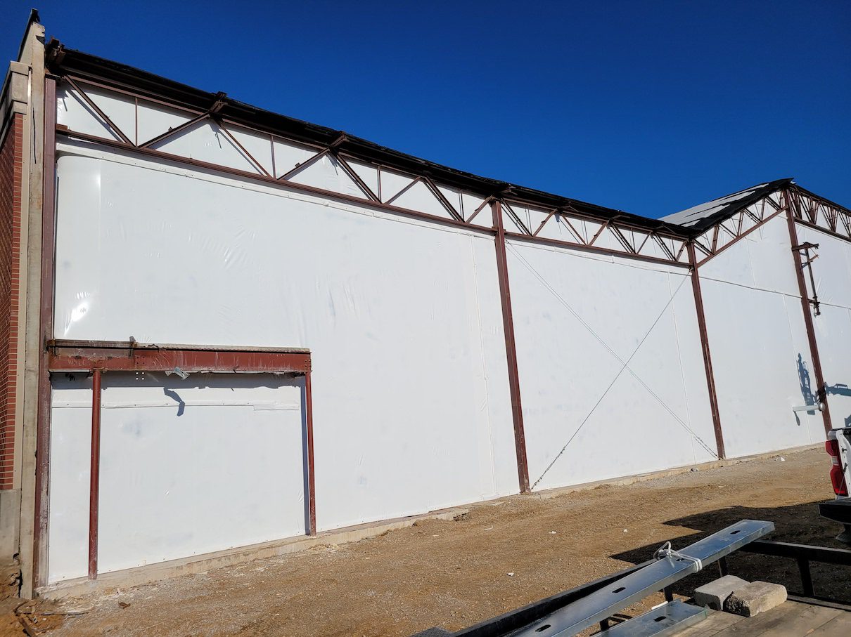 exterior weather protection on building